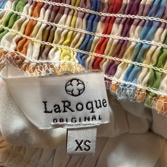 LaRoque Original Rainbow Gingham Halter Dress Size XS Boutique - Picture 6 of 7